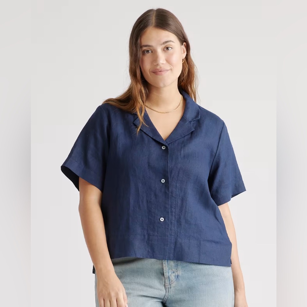 Quince - 100% European Linen Short Sleeve Shirt